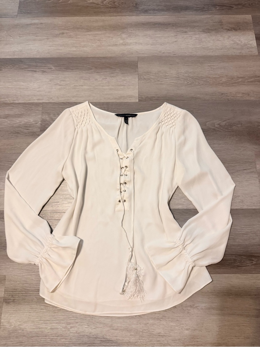 White/Cream long sleeve blouse